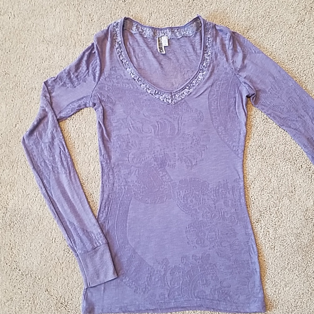 BKE long sleeve, burnout shirt